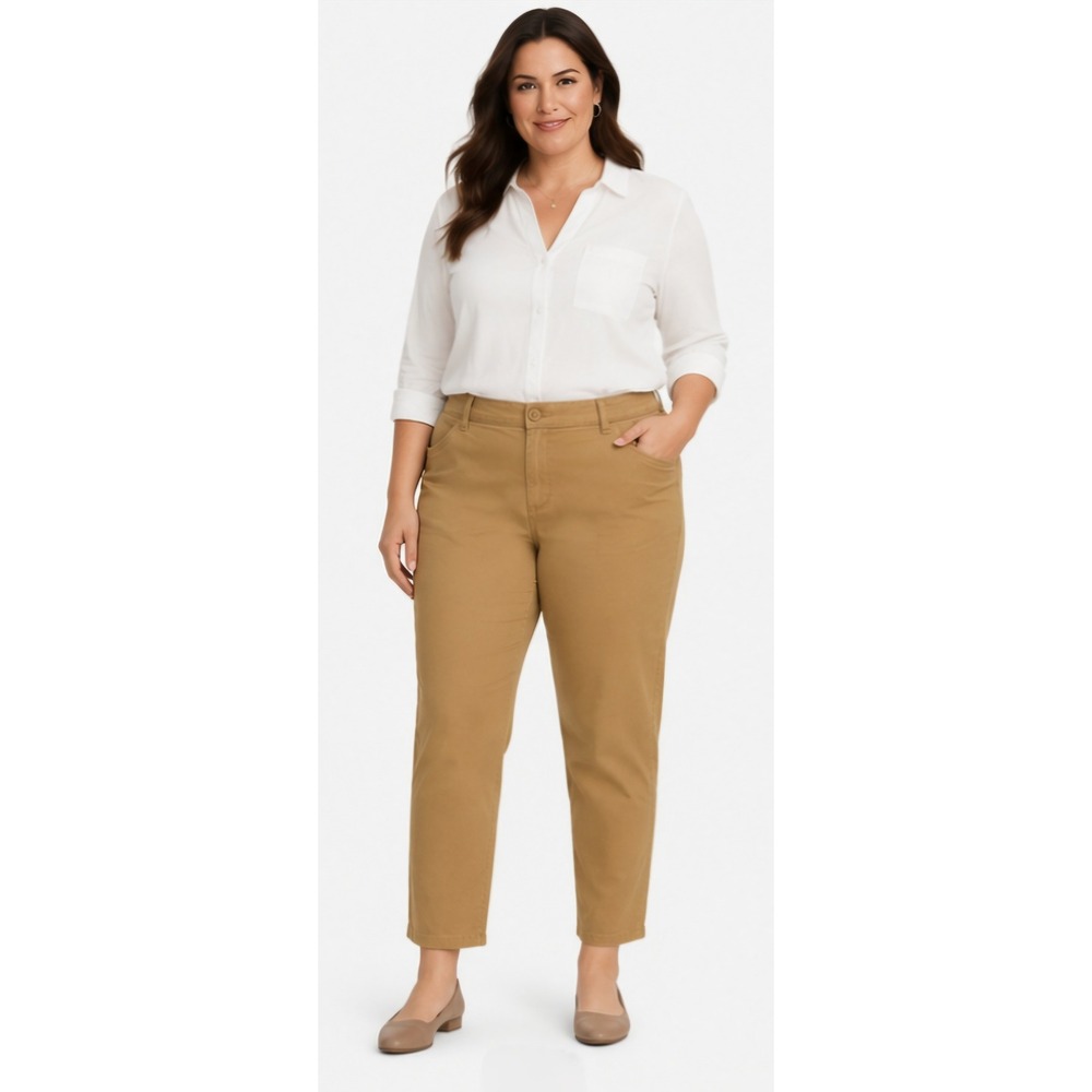OLD NAVY Pixie Ankle Pants Size 18 Regular Camel Stretch Slim Fit